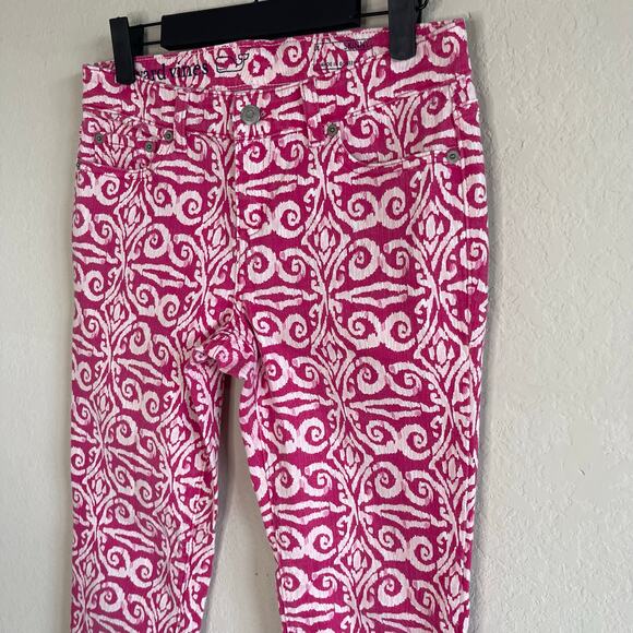 Vineyard Vines Mid-Rise Salt Island Tile Printed Skinny Jeans Women’s - Size 4 - Picture 4 of 7